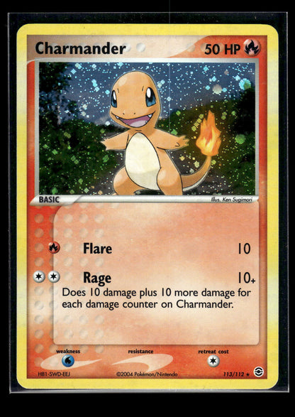 Charmander 113/112 - FireRed & LeafGreen  - Rare Secret