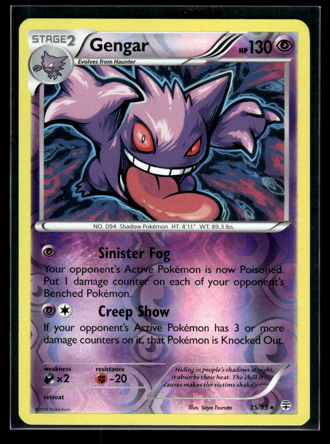 Gengar 35/83 - Generations  - Rare Holo