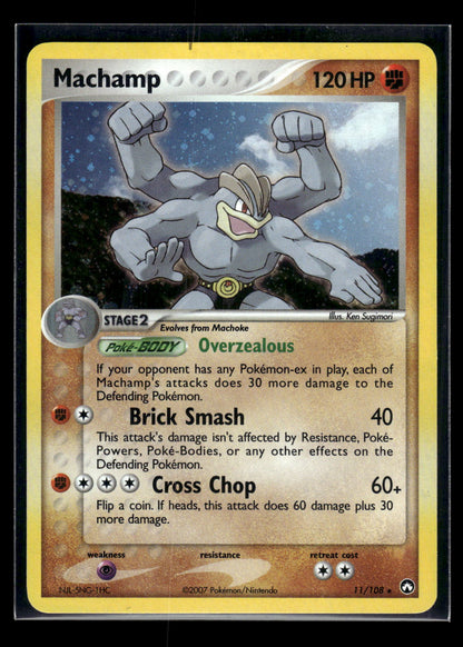 Machamp 11/108 - Power Keepers  - Rare Holo