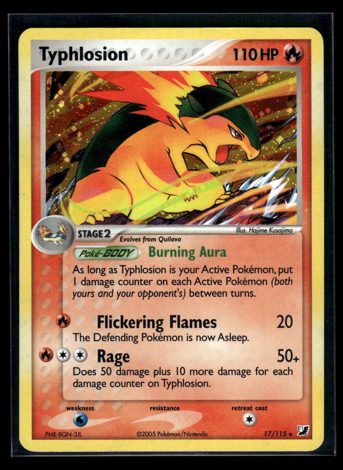 Typhlosion 17/115 - Unseen Forces  - Rare Holo