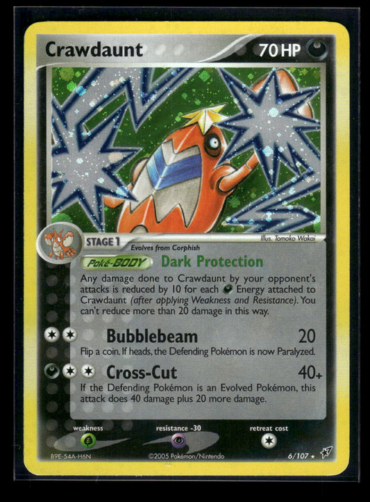 Crawdaunt 6/107 - Deoxys  - Rare Holo