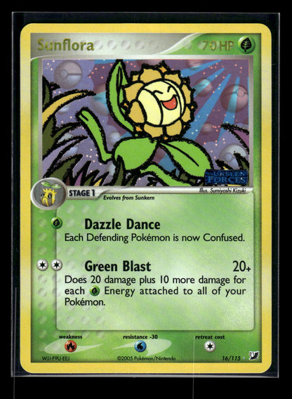 Sunflora 16/115 - Unseen Forces  - Rare Holo