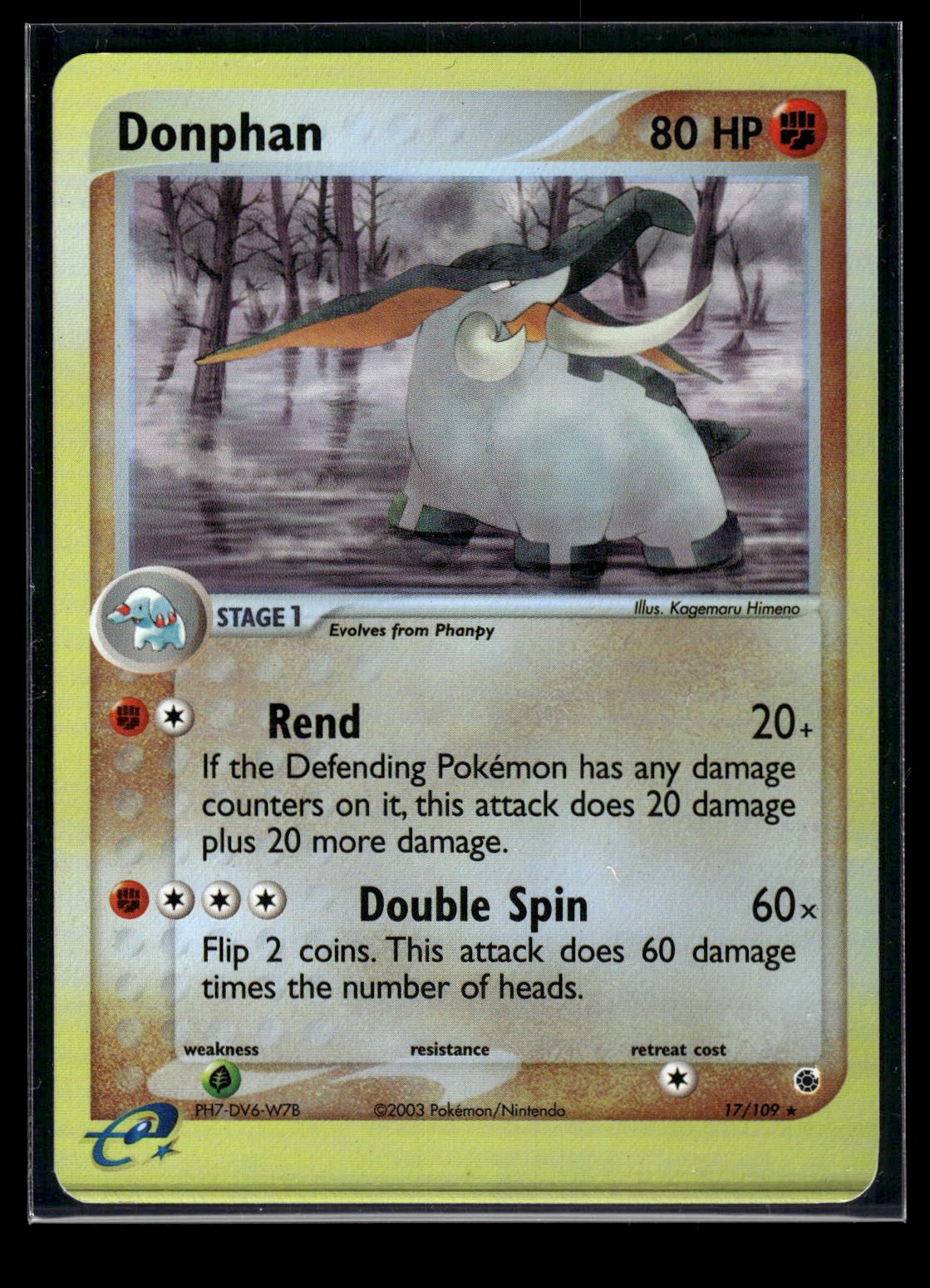 Donphan 17/109 - Ruby & Sapphire  - Rare