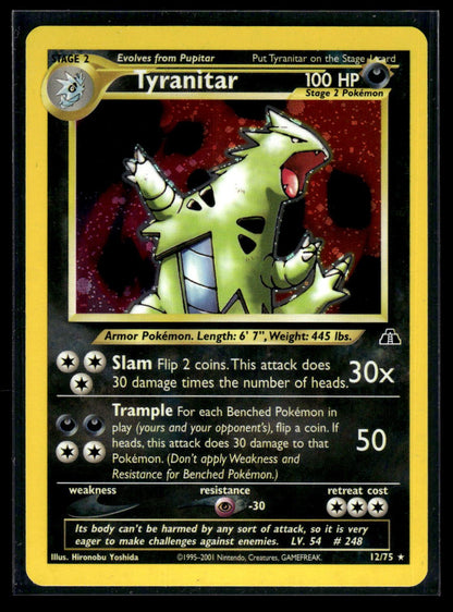 Tyranitar 12/75 - Neo Discovery  - Rare Holo
