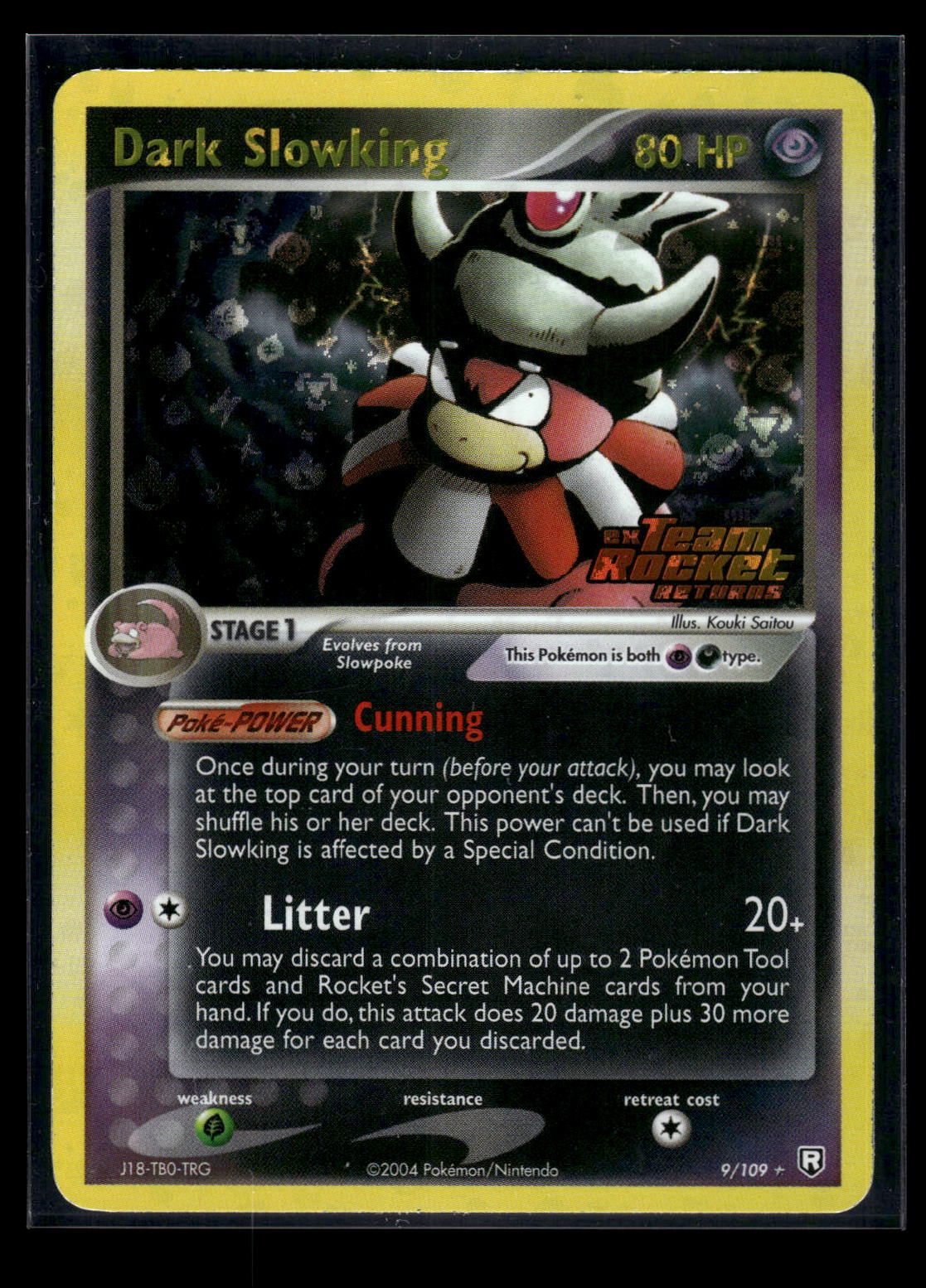 Dark Slowking 9/109 - Team Rocket Returns  - Rare Holo