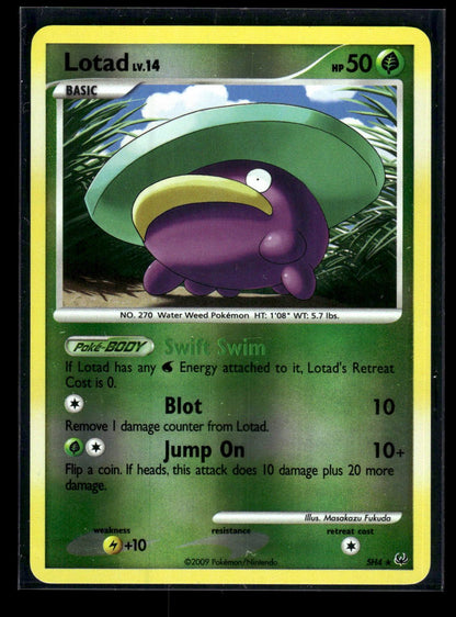 Lotad SH4 - Platinum  - Rare