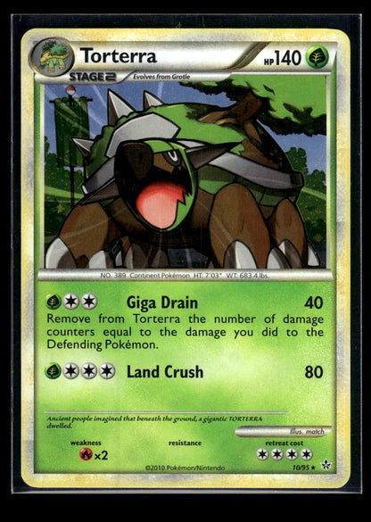 Torterra 10/95 - HS—Unleashed  - Rare Holo
