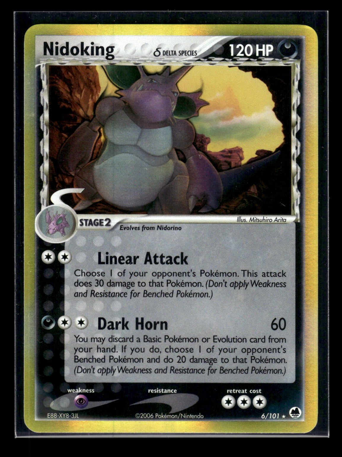 Nidoking δ 6/101 - Dragon Frontiers  - Rare Holo