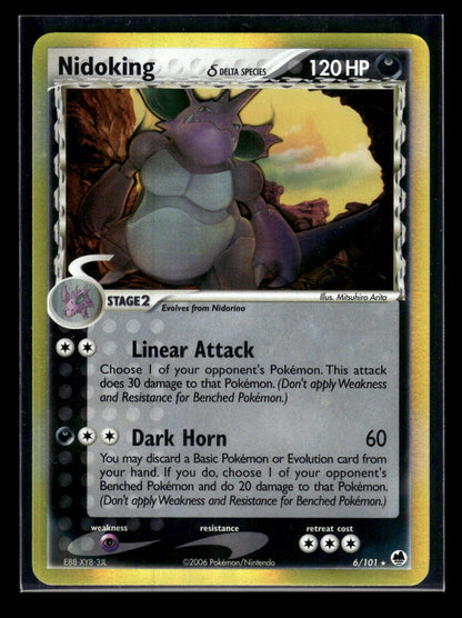 Nidoking δ 6/101 - Dragon Frontiers  - Rare Holo