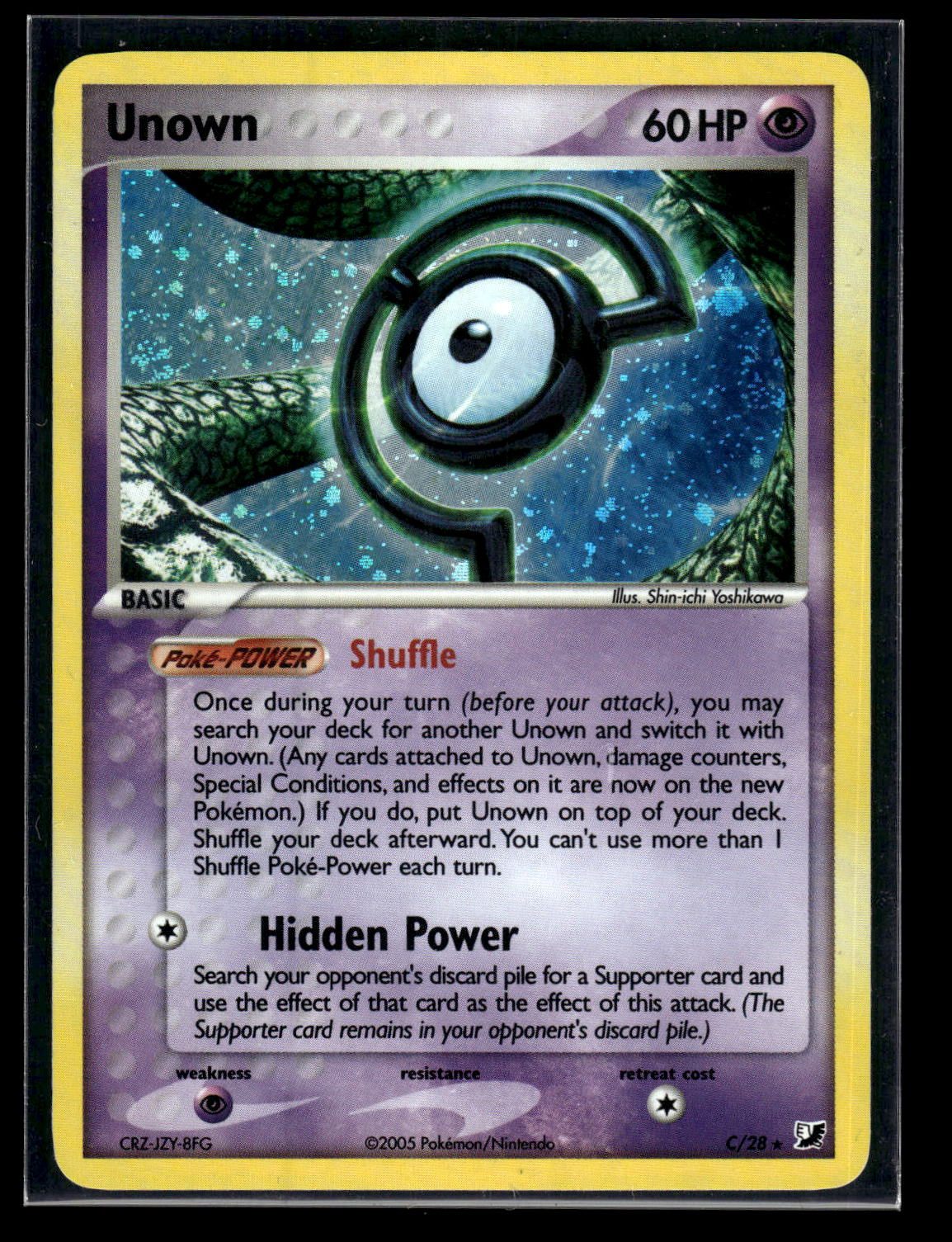 Unown C/28 - Unseen Forces  - Rare