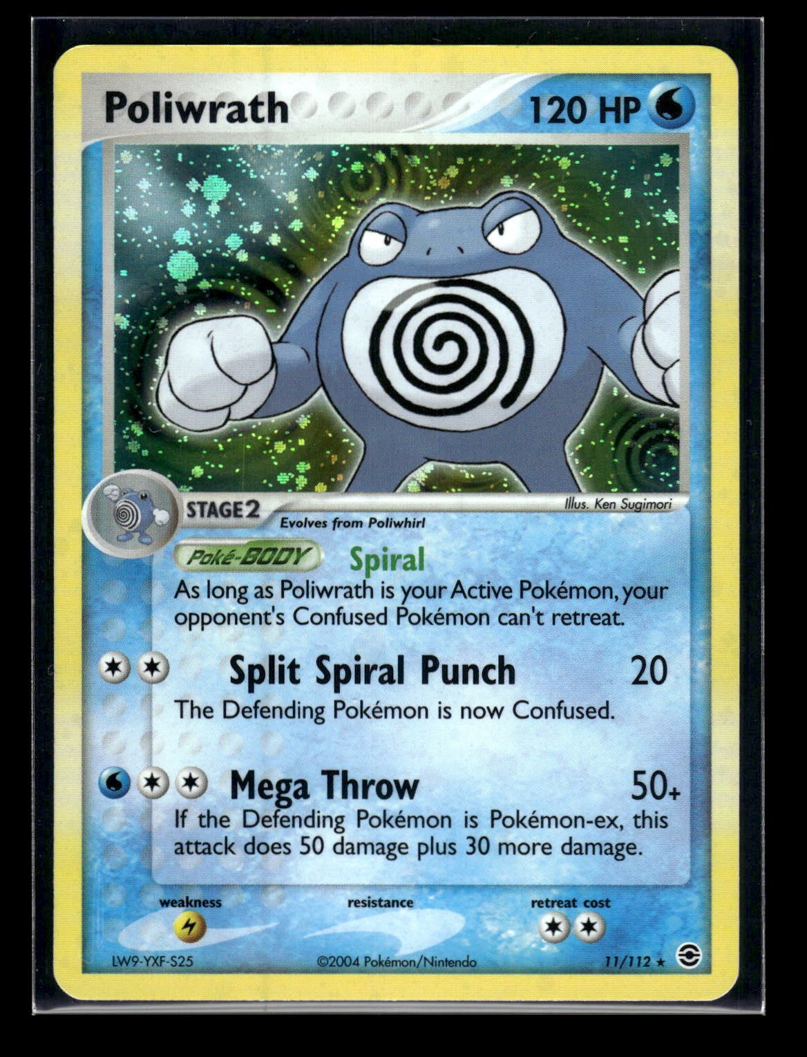 Poliwrath 11/112 - FireRed & LeafGreen  - Rare Holo