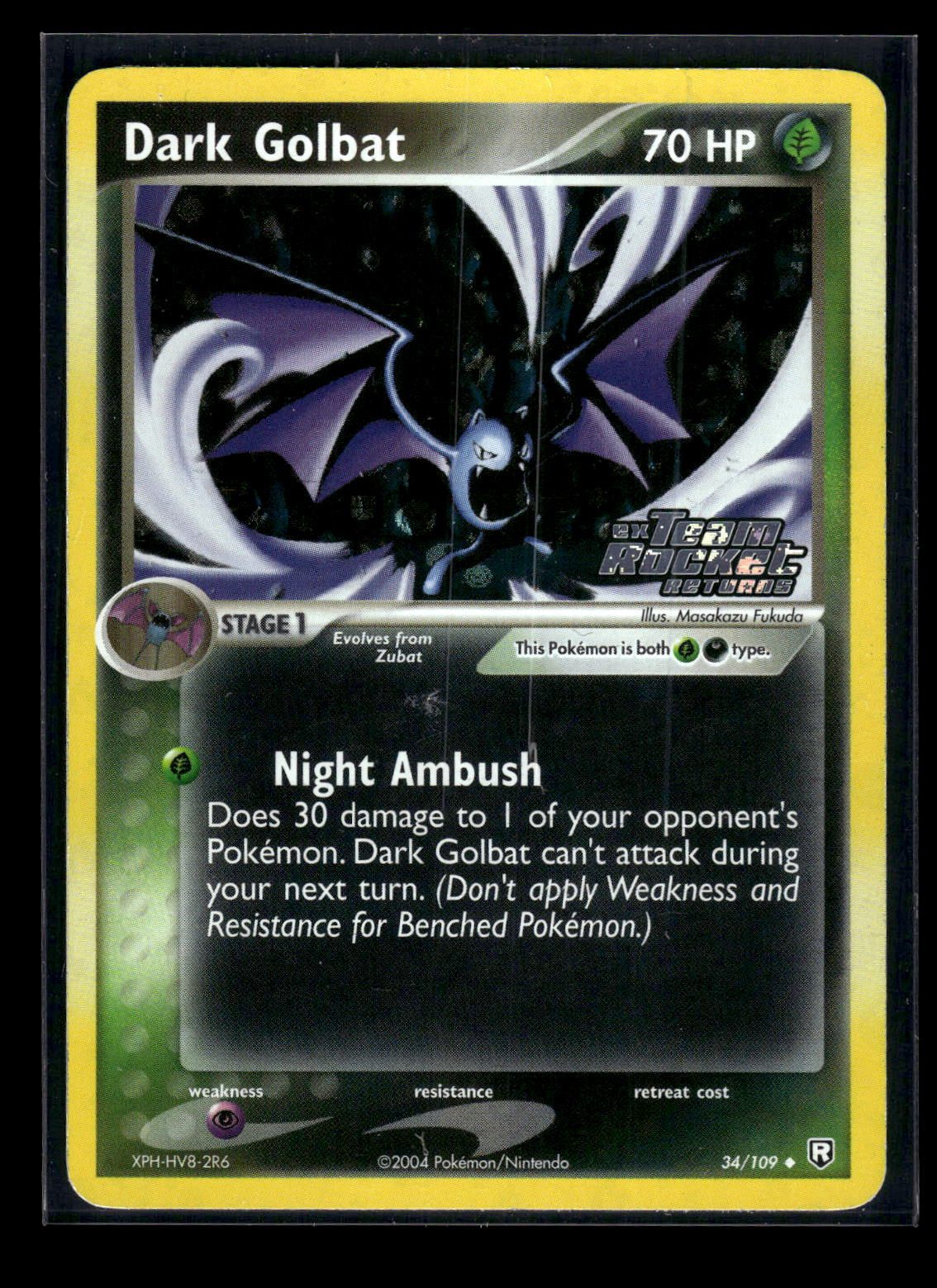 Dark Golbat 34/109 - Team Rocket Returns  - Uncommon
