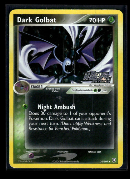 Dark Golbat 34/109 - Team Rocket Returns  - Uncommon