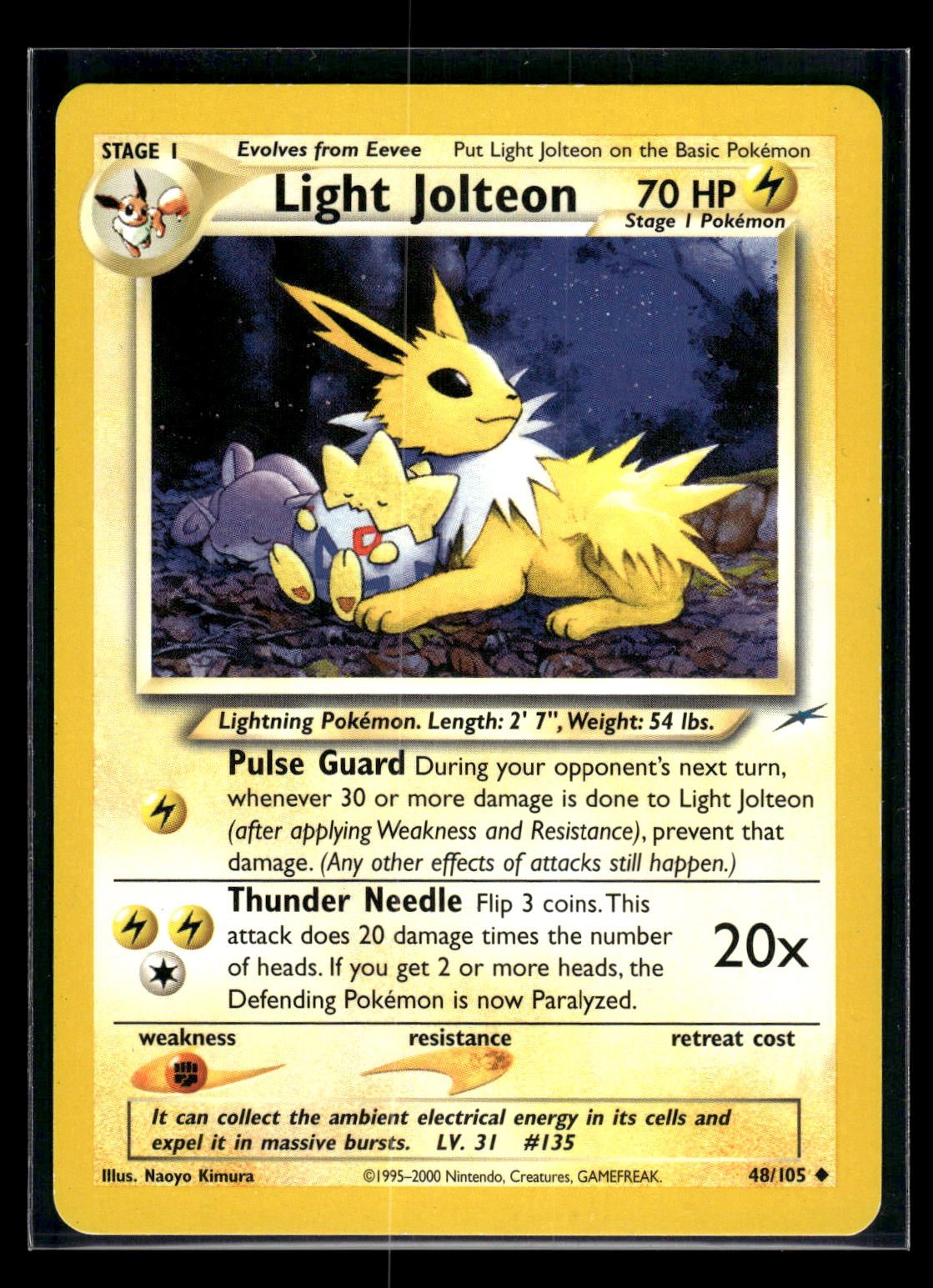 Light Jolteon 48/105 - Neo Destiny  - Uncommon