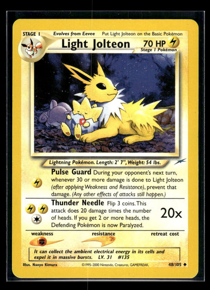 Light Jolteon 48/105 - Neo Destiny  - Uncommon