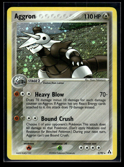 Aggron 2/92 - Legend Maker  - Rare Holo