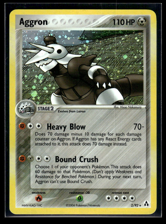 Aggron 2/92 - Legend Maker  - Rare Holo
