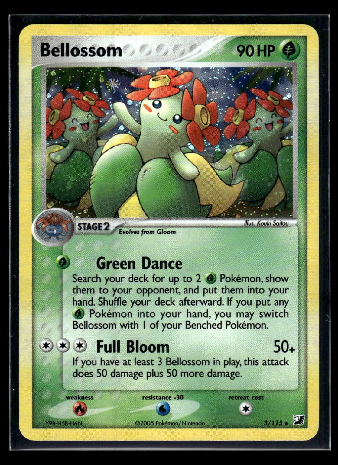 Bellossom 3/115 - Unseen Forces  - Rare Holo