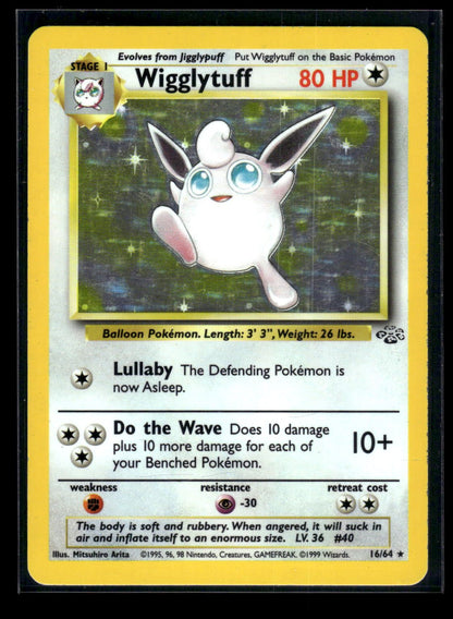 Wigglytuff 16/64 - Jungle  - Rare Holo
