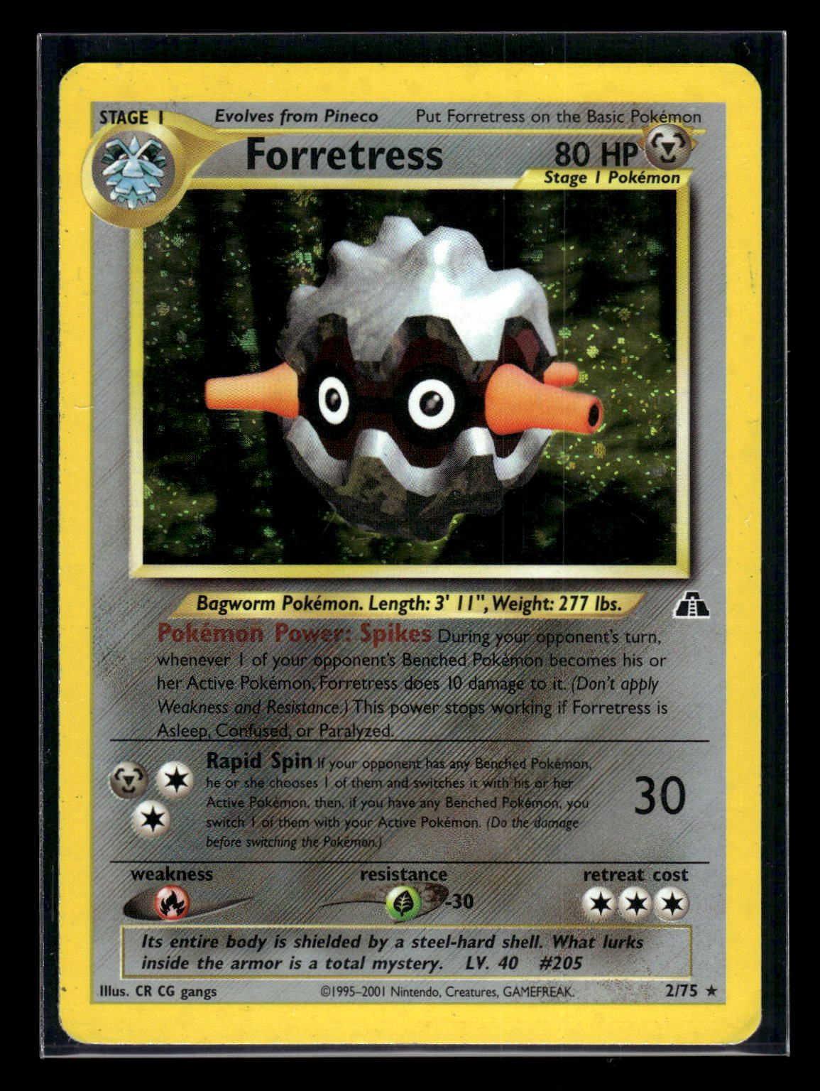 Forretress 2/75 - Neo Discovery  - Rare Holo