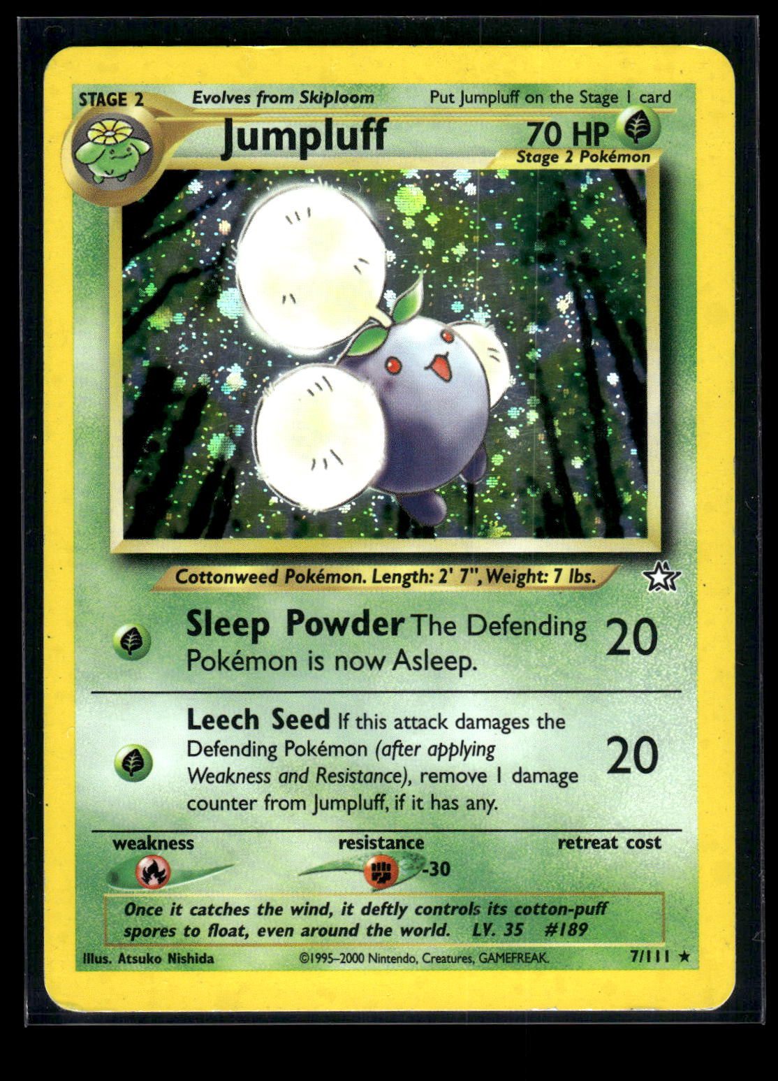 Jumpluff 7/111 - Neo Genesis  - Rare Holo