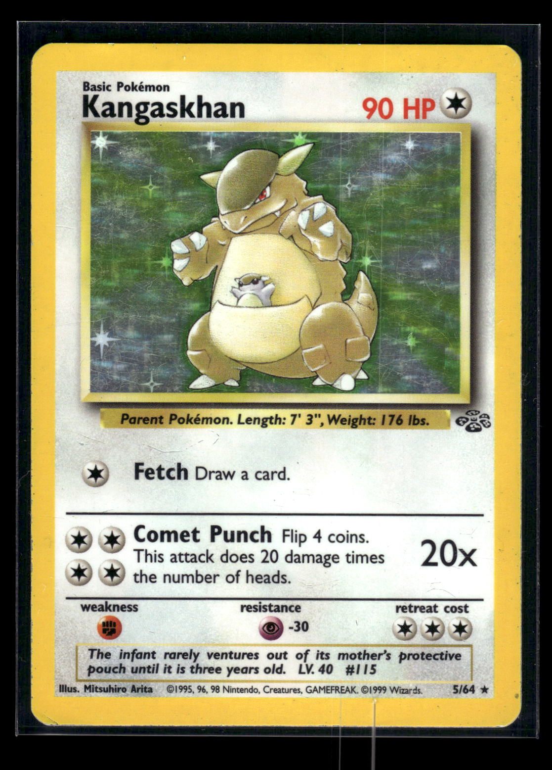 Kangaskhan 5/64 - Jungle  - Rare Holo
