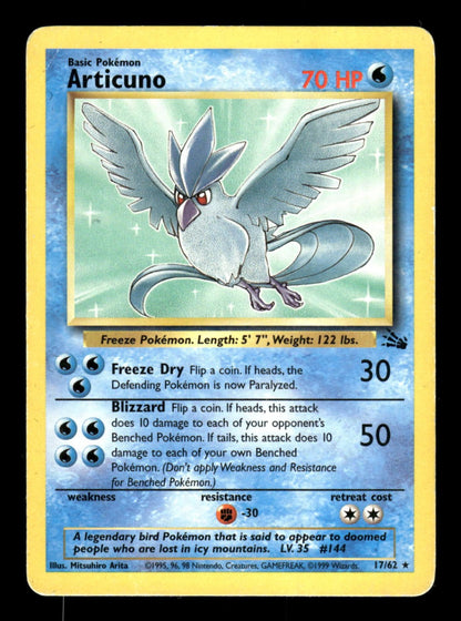 Articuno 17/62 - Fossil  - Rare