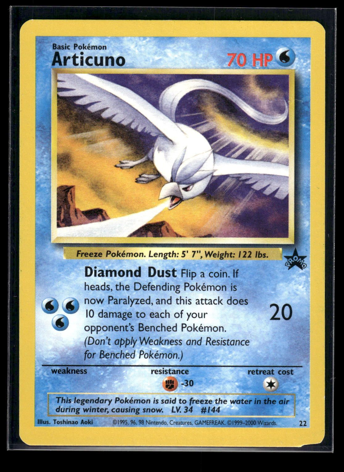 Articuno 22 - Wizards Black Star Promos  - Promo