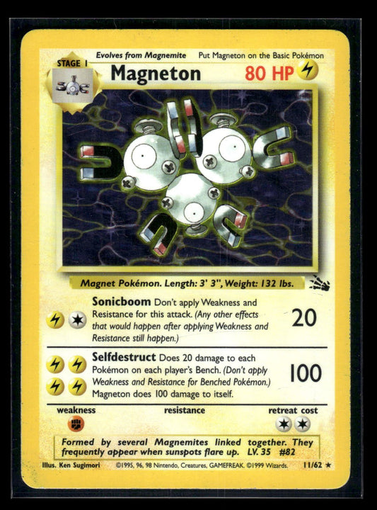 Magneton 11/62 - Fossil  - Rare Holo