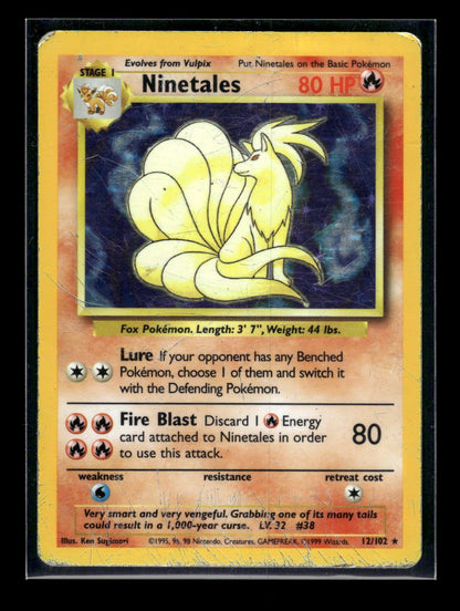Ninetales 12/102 - Base  - Rare Holo