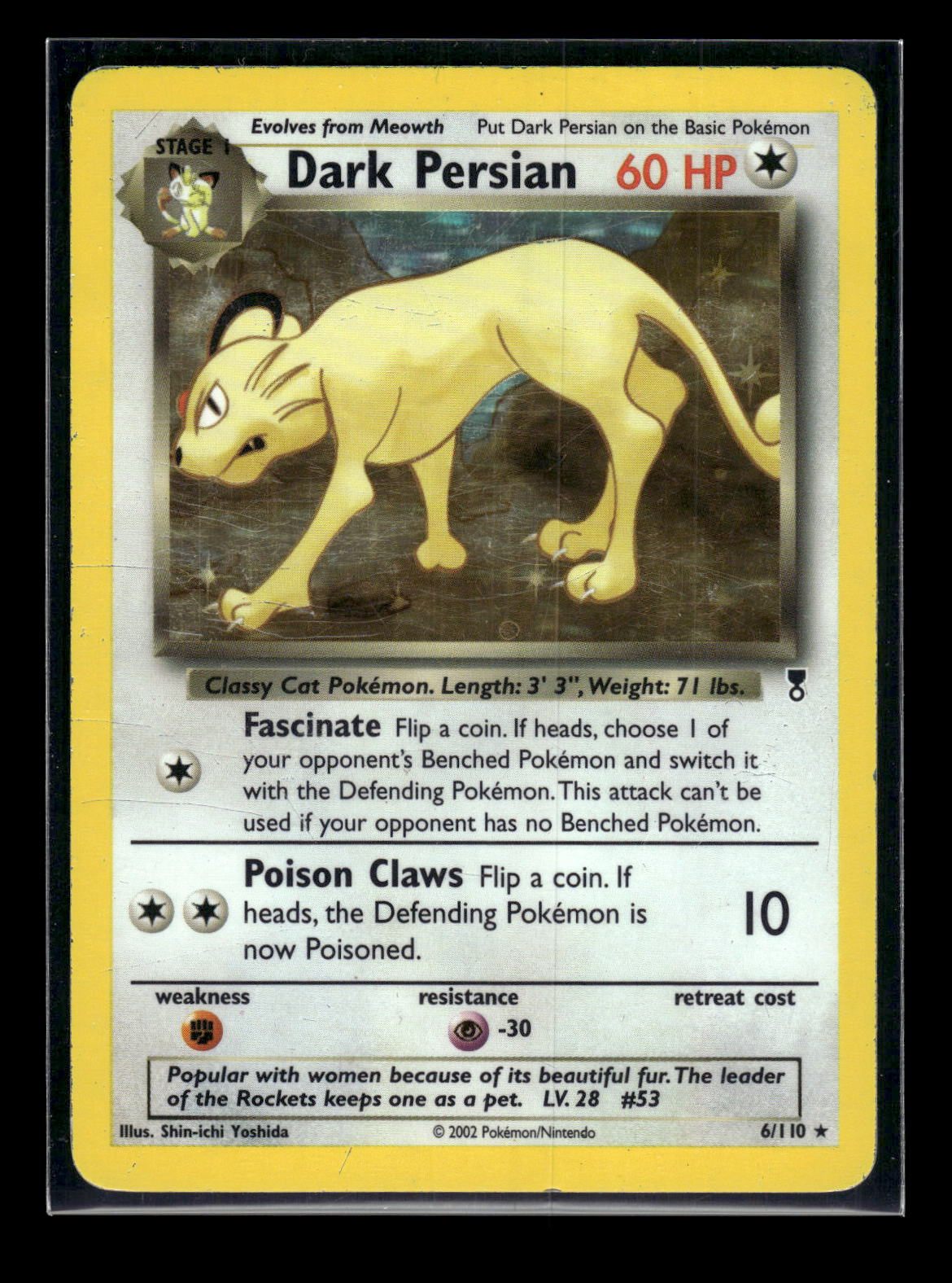 Dark Persian 6/110 - Legendary Collection  - Rare Holo