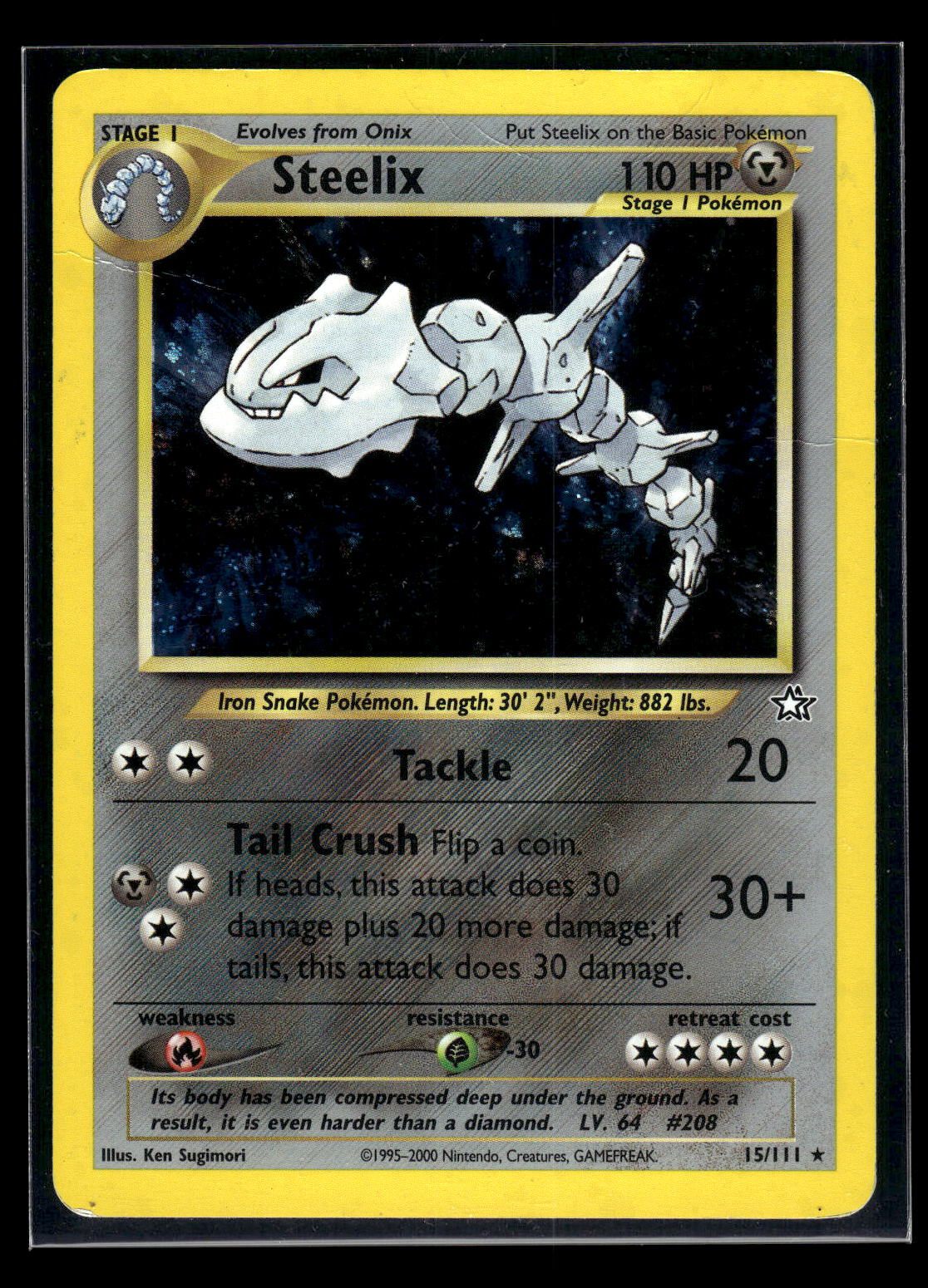 Steelix 15/111 - Neo Genesis  - Rare Holo