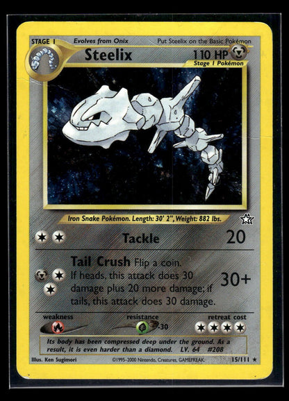 Steelix 15/111 - Neo Genesis  - Rare Holo