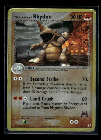 Team Magma's Rhydon 22/95 - Team Magma vs Team Aqua  - Rare