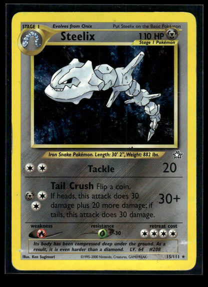 Steelix 15/111 - Neo Genesis  - Rare Holo