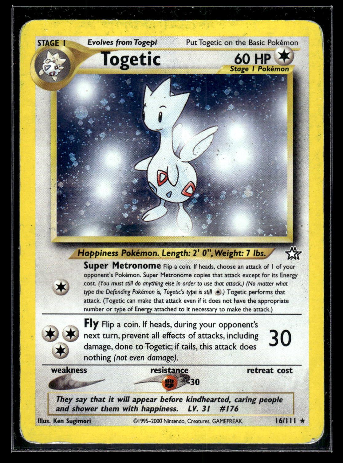 Togetic 16/111 - Neo Genesis  - Rare Holo