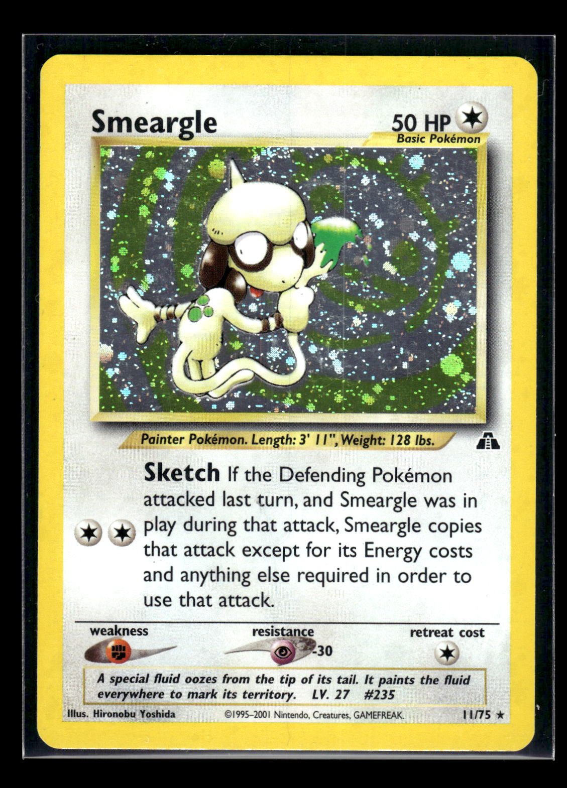 Smeargle 11/75 - Neo Discovery  - Rare Holo