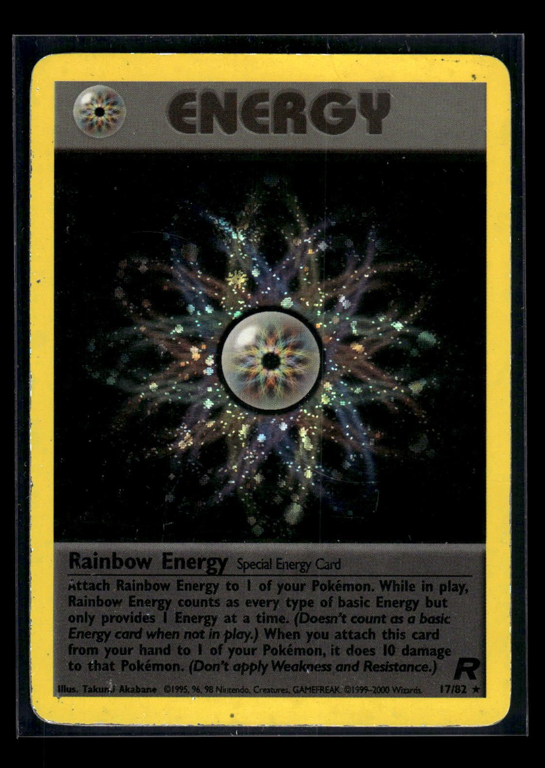 Rainbow Energy 17/82 - Team Rocket  - Rare Holo