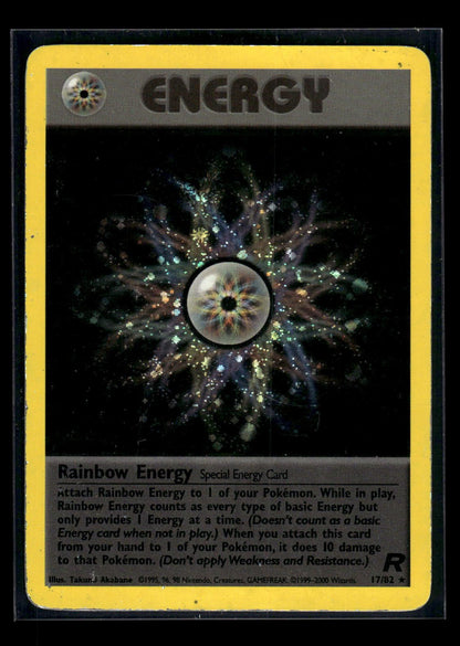 Rainbow Energy 17/82 - Team Rocket  - Rare Holo