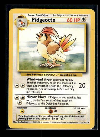Pidgeotto 22/102 - Base  - Rare