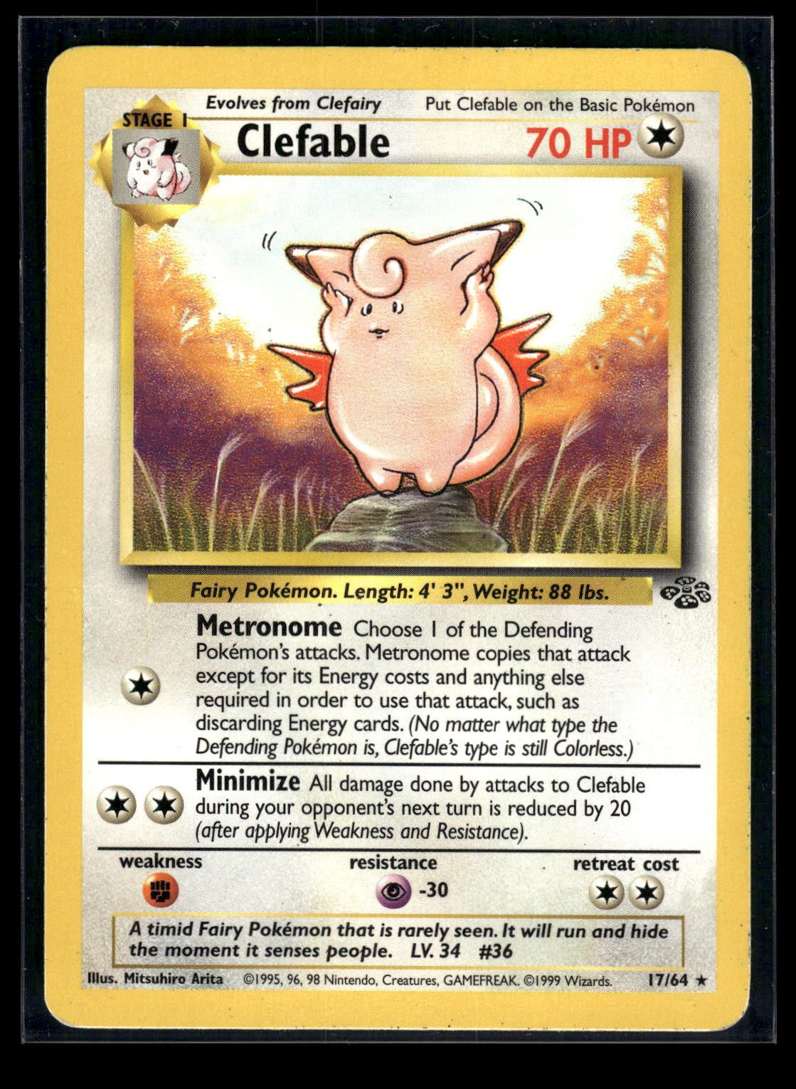 Clefable 17/64 - Jungle  - Rare