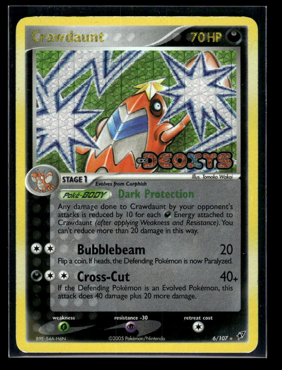 Crawdaunt 6/107 - Deoxys  - Rare Holo
