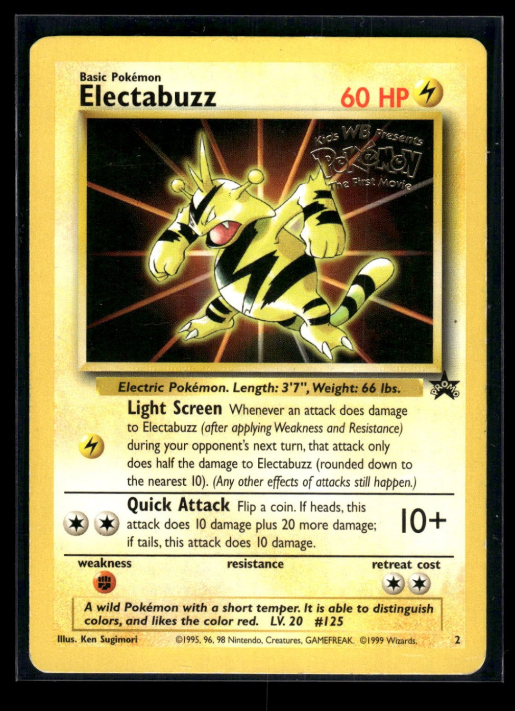Electabuzz 2 - Wizards Black Star Promos  - Promo