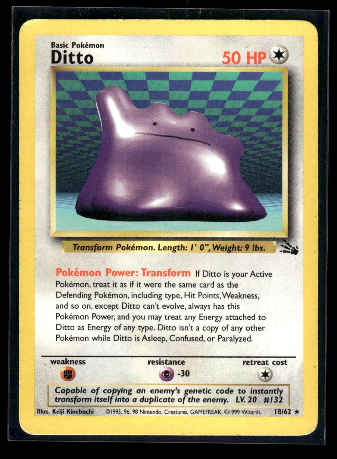Ditto 18/62 - Fossil  - Rare