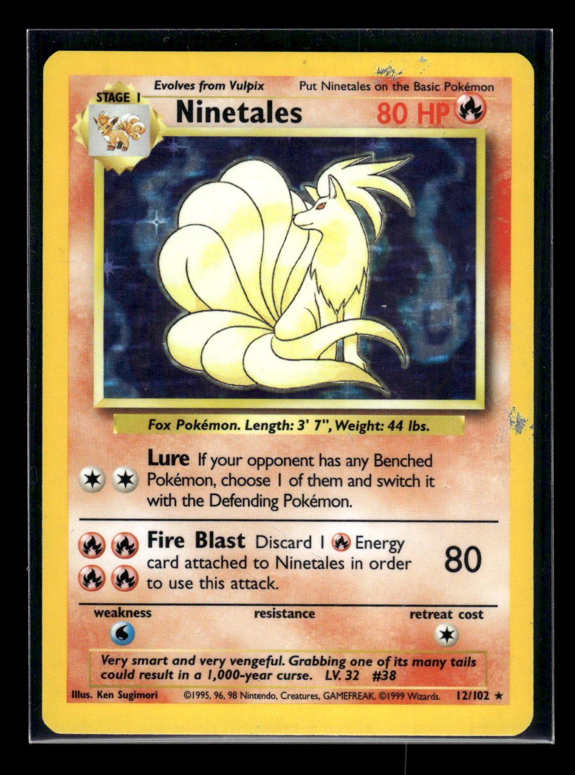Ninetales 12/102 - Base  - Rare Holo
