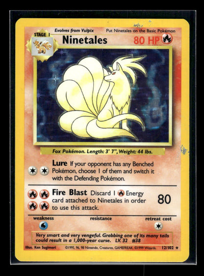 Ninetales 12/102 - Base  - Rare Holo
