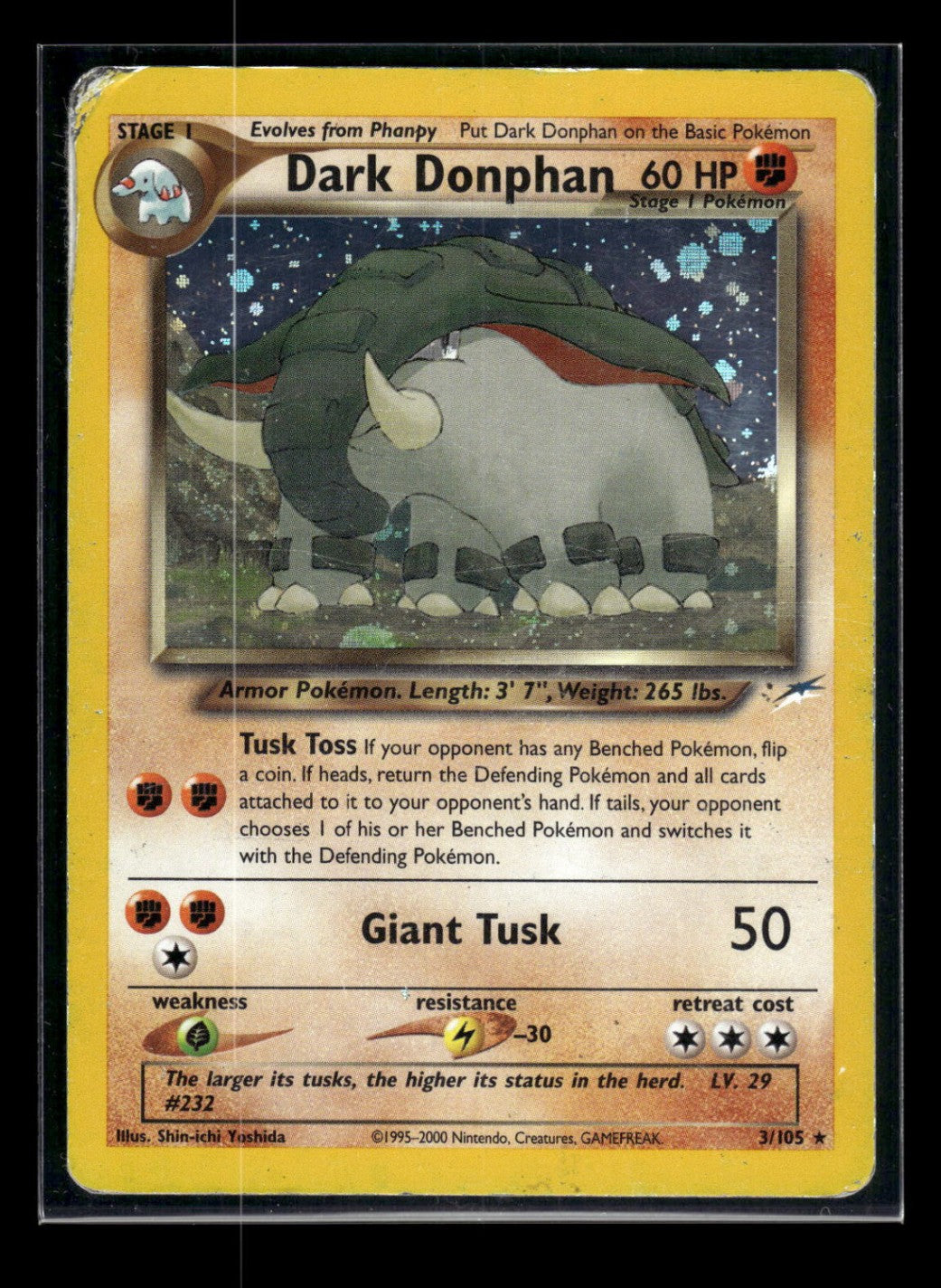 Dark Donphan 3/105 - Neo Destiny  - Rare Holo