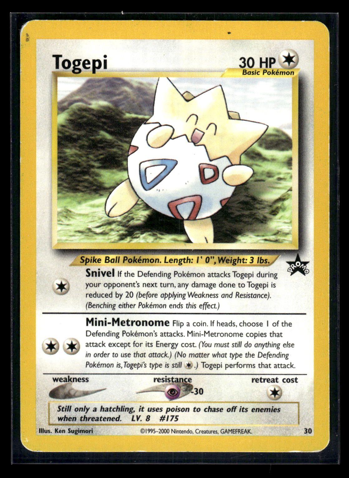 Togepi 30 - Wizards Black Star Promos  - Promo