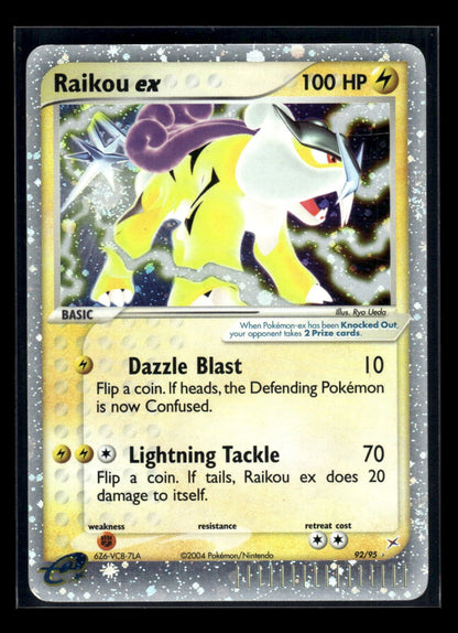 Raikou ex 92/95 - Team Magma vs Team Aqua  - Rare Holo EX