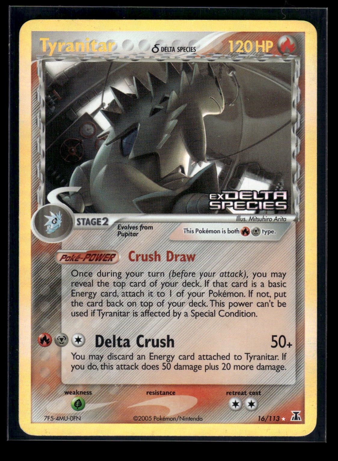 Tyranitar δ 16/113 - Delta Species  - Rare Holo